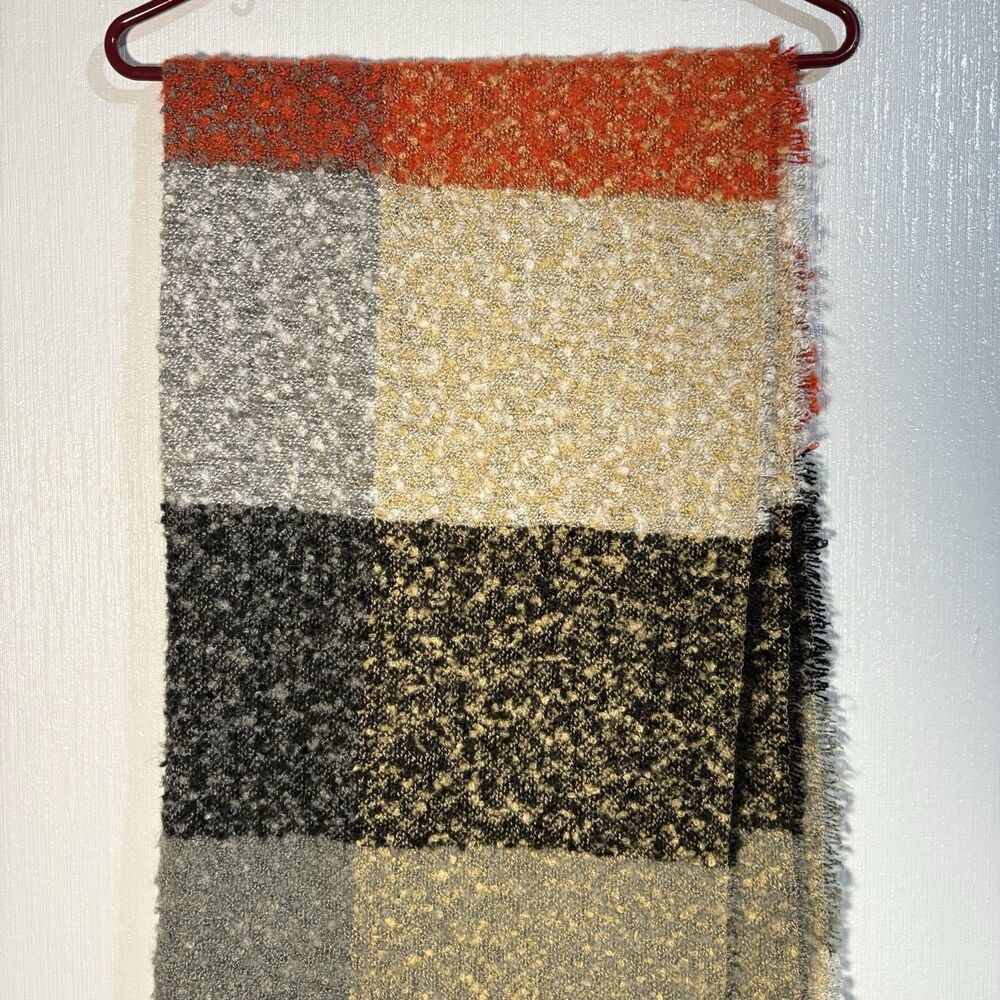 Multicolor Patchwork Oversized Scarf Soft Fall Wi… - image 4